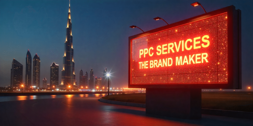 ppc services in uae, google ads management dubai, paid advertising abu dhabi, digital marketing agency uae, ppc company dubai, the brand maker, facebook ads uae, instagram advertising dubai, linkedin ads abu dhabi, remarketing services uae